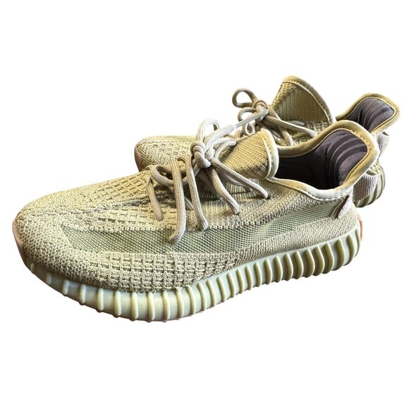 Adidas Men's 5.5 Yeezy Boost 350 V2 Sulfur Basf Boost Matcha Green - Picture 2 of 9
